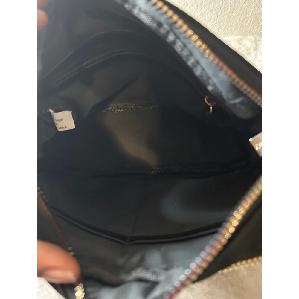 Joan & David Excursion Black Nylon Crossbody Bag Purse with Adjustable Strap